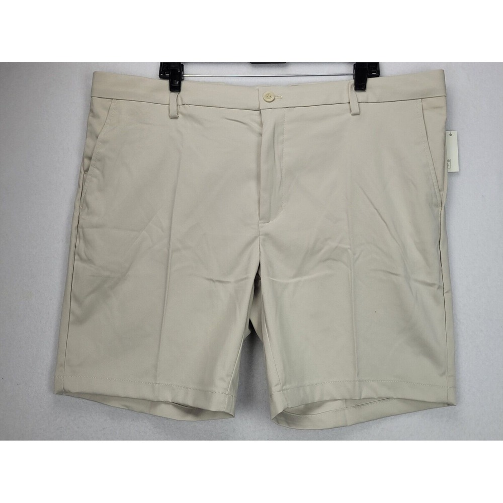 Amazon Essentials Shorts Mens SZ 42 Slim Stretch Golf Stone Beige‎